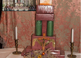 Szent Márton-oltár makettje