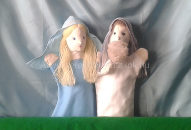 Biblepuppets Mária és József kesztyűbábok